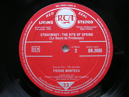 STRAVINSKY: THE RITE OF SPRING  MONTEUX / PARIS CONSERVATOIRE  SB 2005