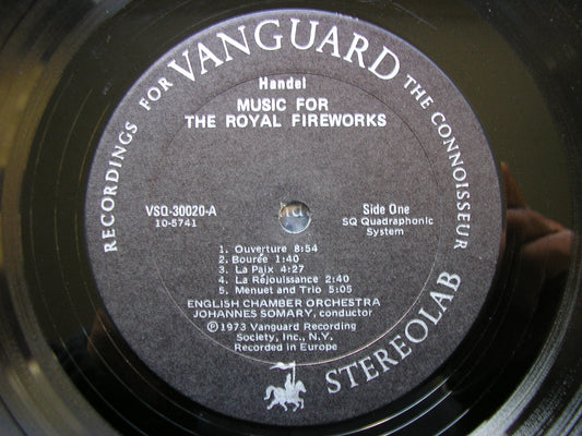 HANDEL: ROYAL FIREWORKS MUSIC / THE WATER MUSIC  SOMARY / ENGLISH CHAMBER ORCHESTRA  VSQ 30020