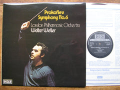 PROKOFIEV: SYMPHONY No. 6  WELLER / LONDON PHILHARMONIC   SXL 6777