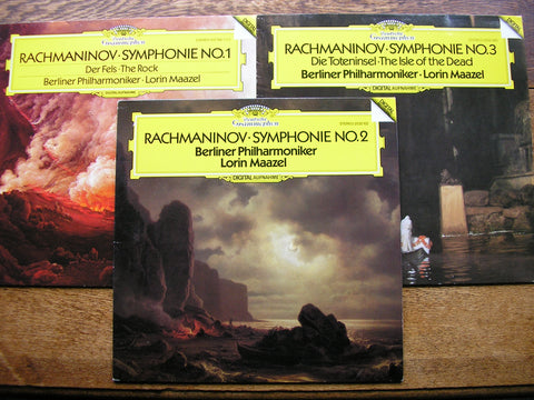 RACHMANINOV: THE SYMPHONIES / THE ROCK / THE ISLE OF THE DEAD    MAAZEL / BERLIN PHILHARMONIC   2532 102