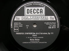 PROKOFIEV: SYMPHONY No. 6  WELLER / LONDON PHILHARMONIC   SXL 6777