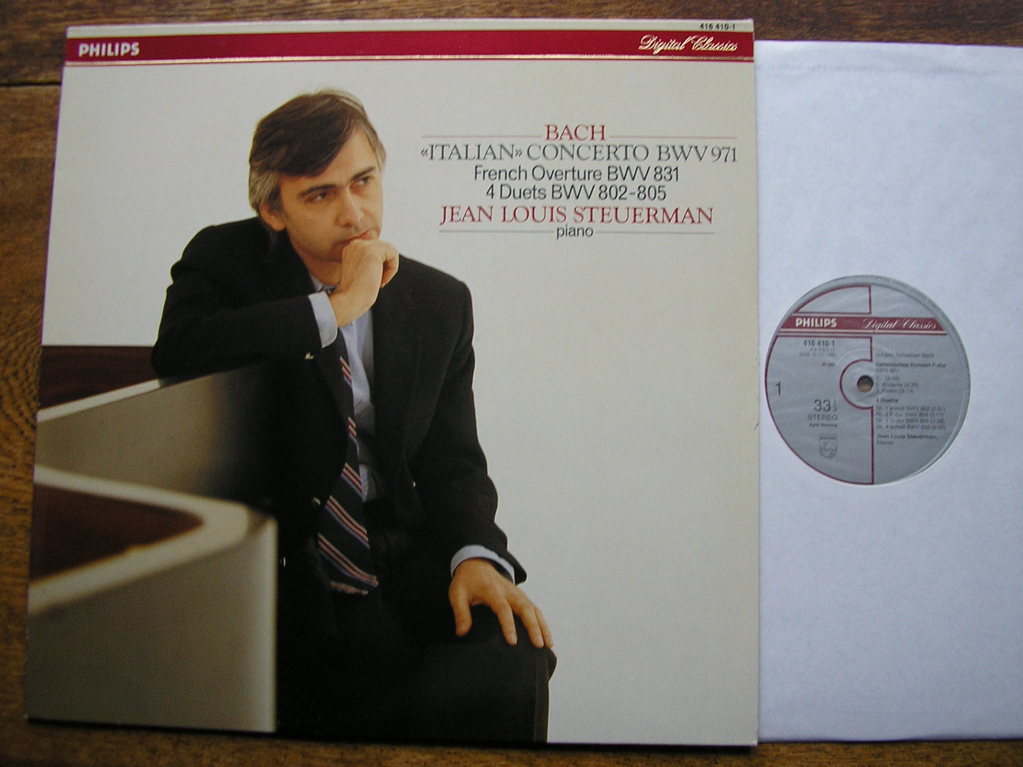 BACH: ITALIAN CONCERTO BWV 971 / FRENCH OVERTURE BWV 831    STEUERMAN   416 410