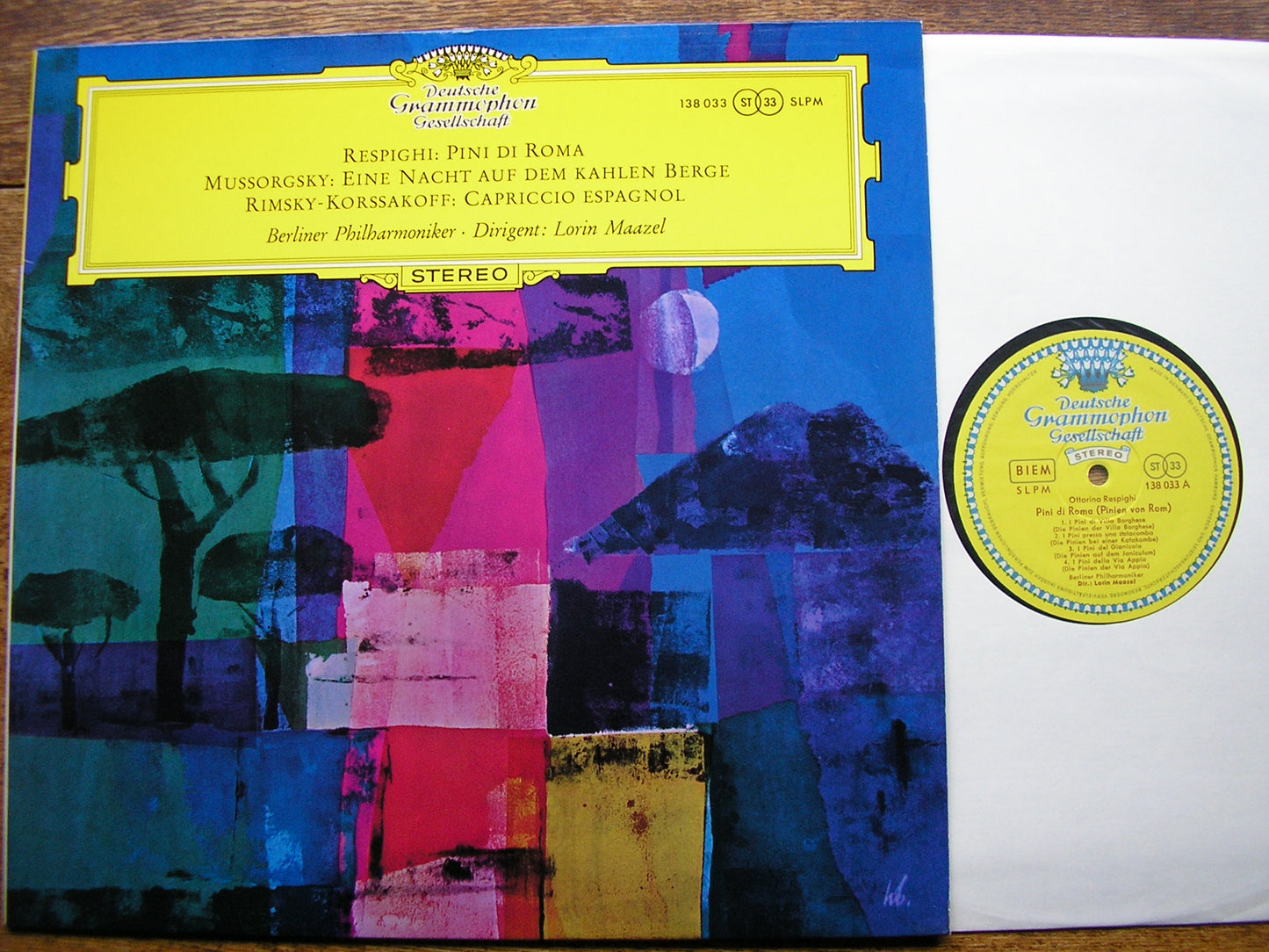RESPIGHI: PINES OF ROME / MUSSORGSKY: NIGHT ON BARE MOUNTAIN   MAAZEL / BERLIN PHILHARMONIC  138 033