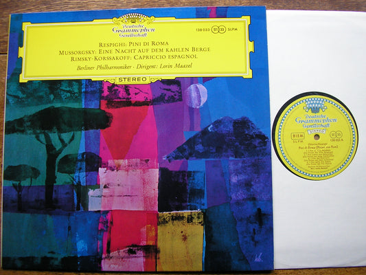 RESPIGHI: PINES OF ROME / MUSSORGSKY: NIGHT ON BARE MOUNTAIN   MAAZEL / BERLIN PHILHARMONIC  138 033