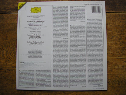 RACHMANINOV: THE SYMPHONIES / THE ROCK / THE ISLE OF THE DEAD    MAAZEL / BERLIN PHILHARMONIC   2532 102