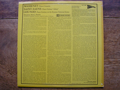 MASSENET: PIANO CONCERTO / SAINT-SAENS: FANTASY 'AFRICA' / GOUNOD: FANTASY   DOSSE / WESTPHALIAN SYMPHONY / LANDAU  QCE 31088