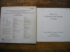 MUSIC FOR FERDINAND & ISABELLA   THE EARLY MUSIC CONSORT OF LONDON / MUNROW    CSD 3738