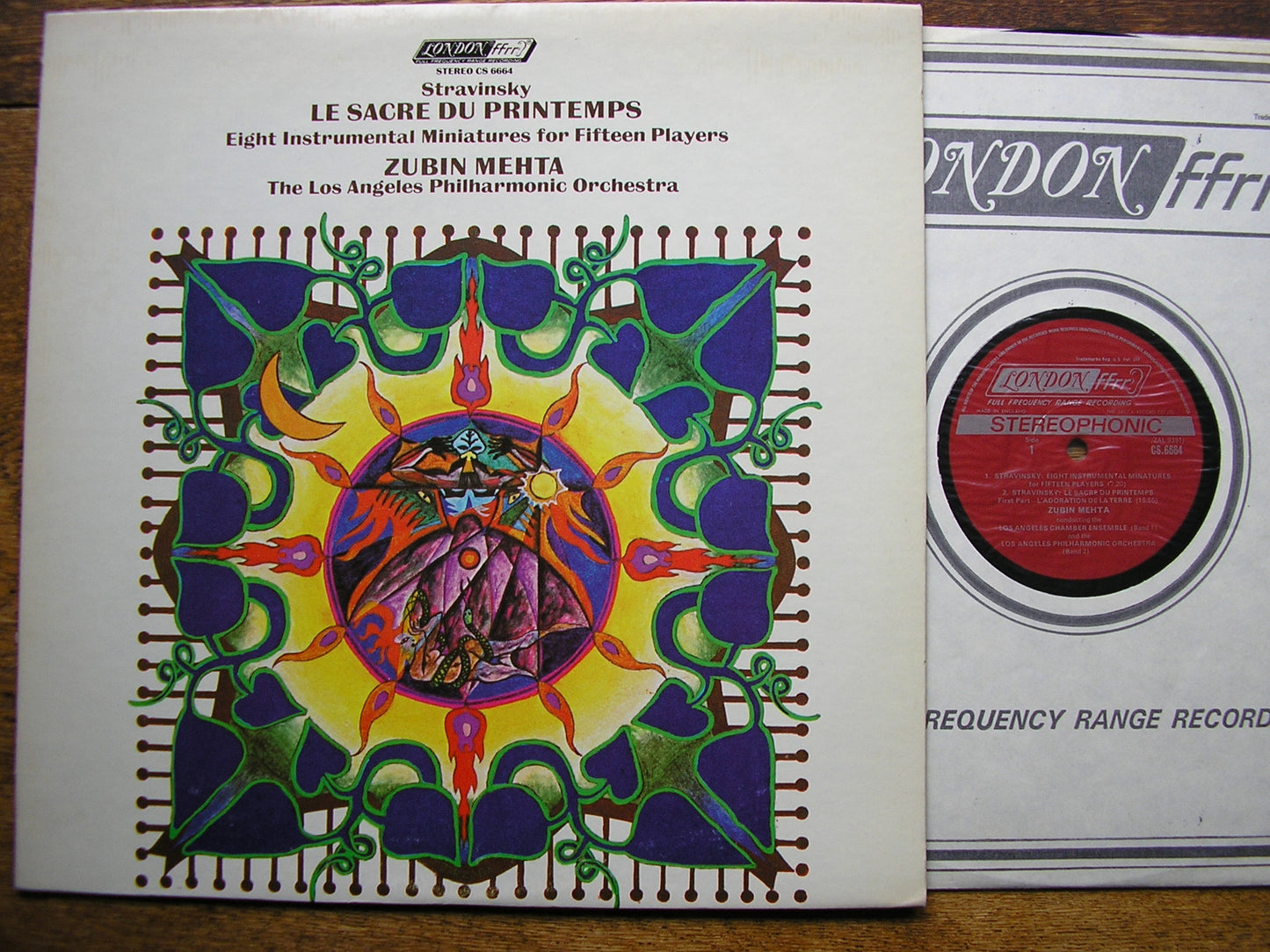 STRAVINSKY: THE RITE OF SPRING / 8 INSTRUMENTAL MINIATURES   MEHTA / LOS ANGELES PHILHARMONIC   CS 6664