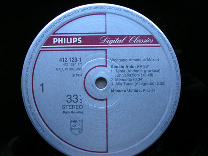 MOZART: THE COMPLETE PIANO SONATAS     MITSUKO UCHIDA    7LP SET