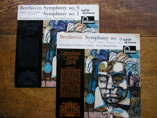 BEETHOVEN: SYMPHONIES Nos. 1 & 9  SOLOISTS / KONWITSCHNY / LEIPZIG GEWANDHAUS   SCFL 114 / 115