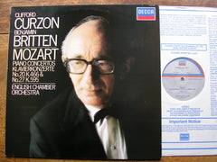 MOZART: PIANO CONCERTOS K466 & K595 CLIFFORD CURZON / ECO / BENJAMIN BRITTEN SXL 7007