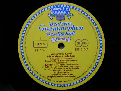 MUSSORGSKY: PICTURES AT AN EXHIBITION / RAVEL: BOLERO    KARAJAN / BERLIN PHILHARMONIC   139 010