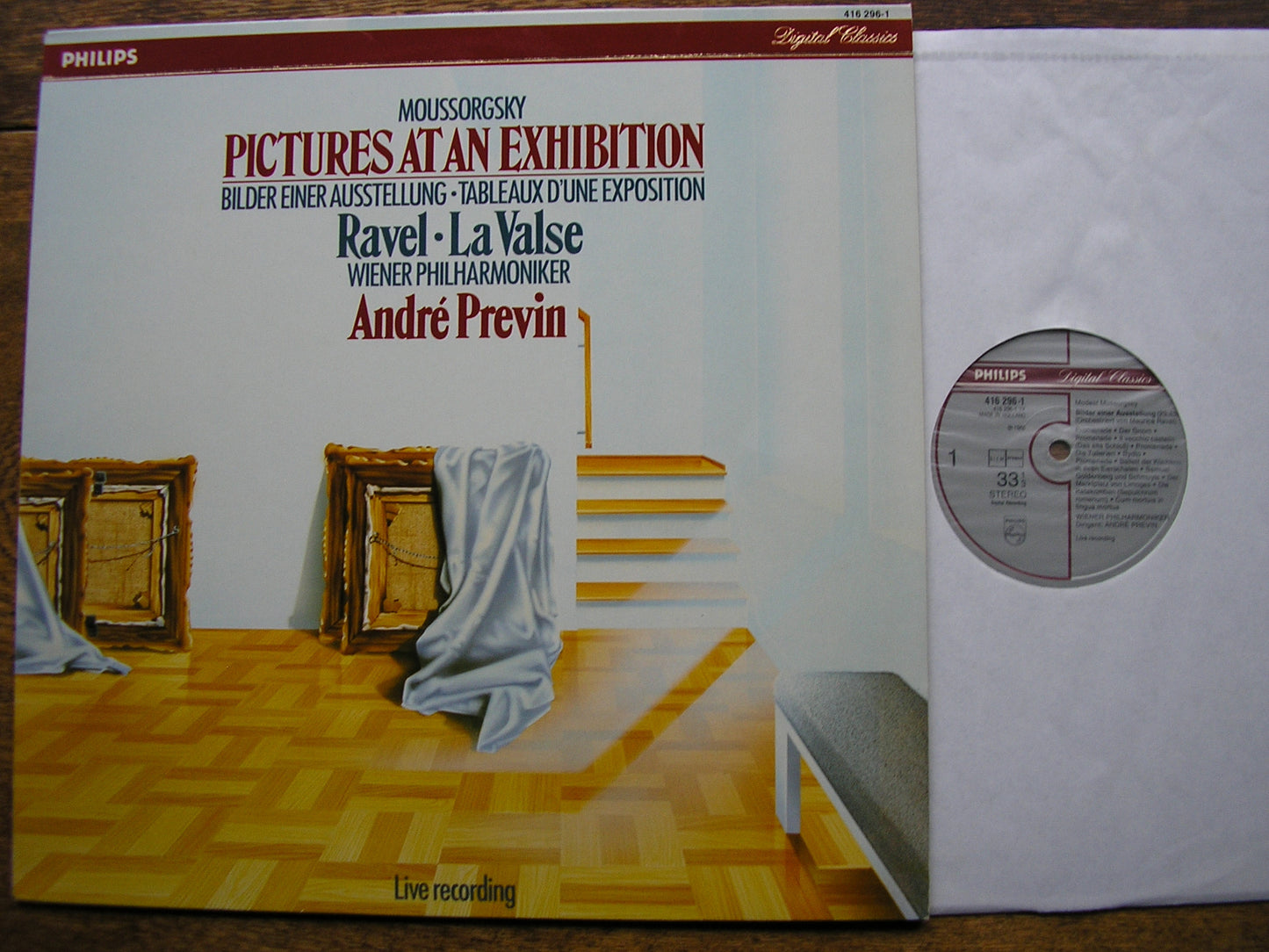 MUSSORGSKY: PICTURES AT AN EXHIBITION / RAVEL: LA VALSE   PREVIN / VIENNA PHILHARMONIC  416 296