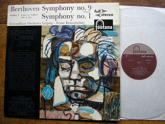 BEETHOVEN: SYMPHONIES Nos. 1 & 9  SOLOISTS / KONWITSCHNY / LEIPZIG GEWANDHAUS   SCFL 114 / 115