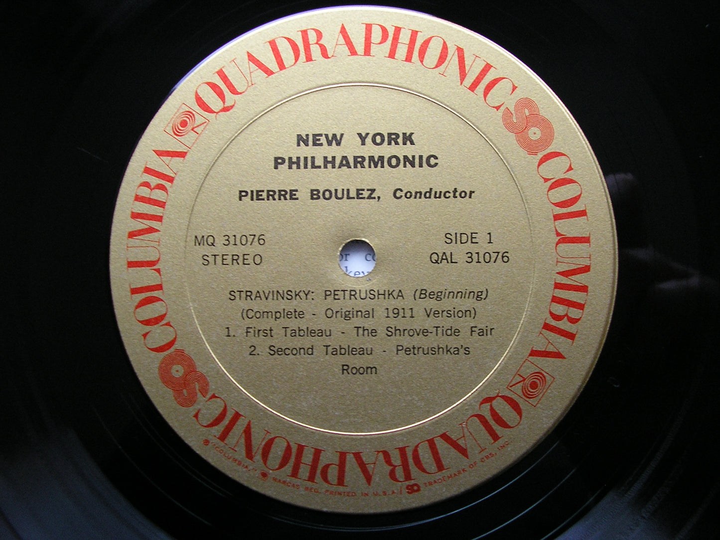 STRAVINSKY: PETRUSHKA    BOULEZ / NEW YORK PHILHARMONIC   MQ 31076