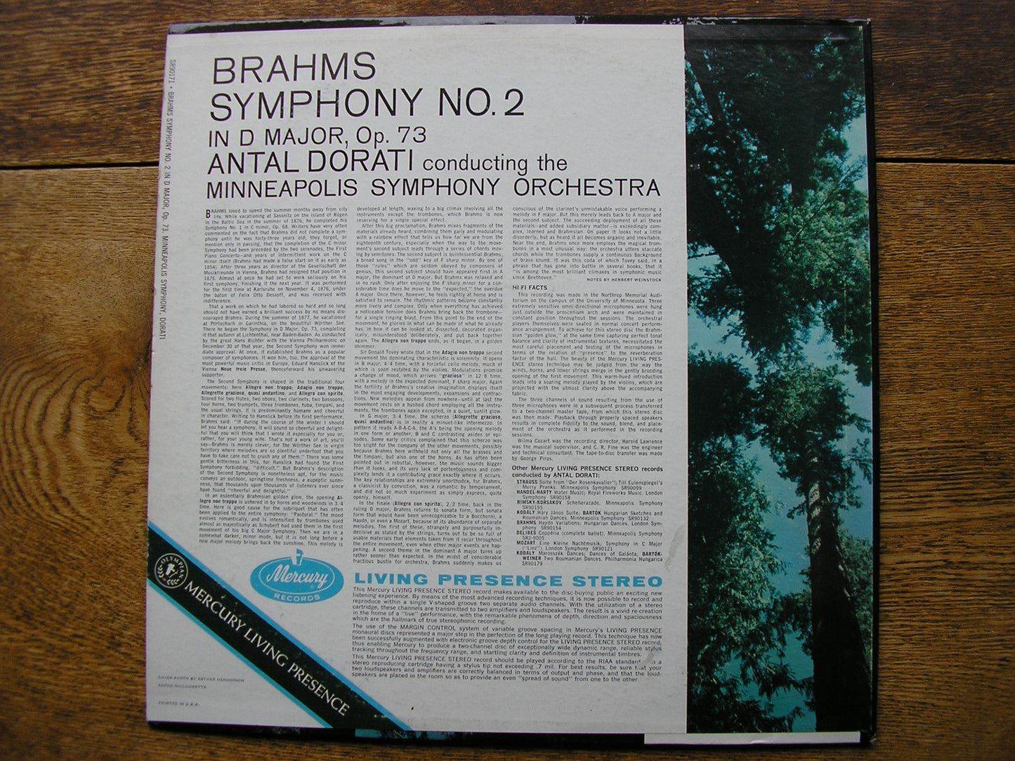 BRAHMS: SYMPHONY No. 2   DORATI / MINNEAPOLIS SYMPHONY  SR90171
