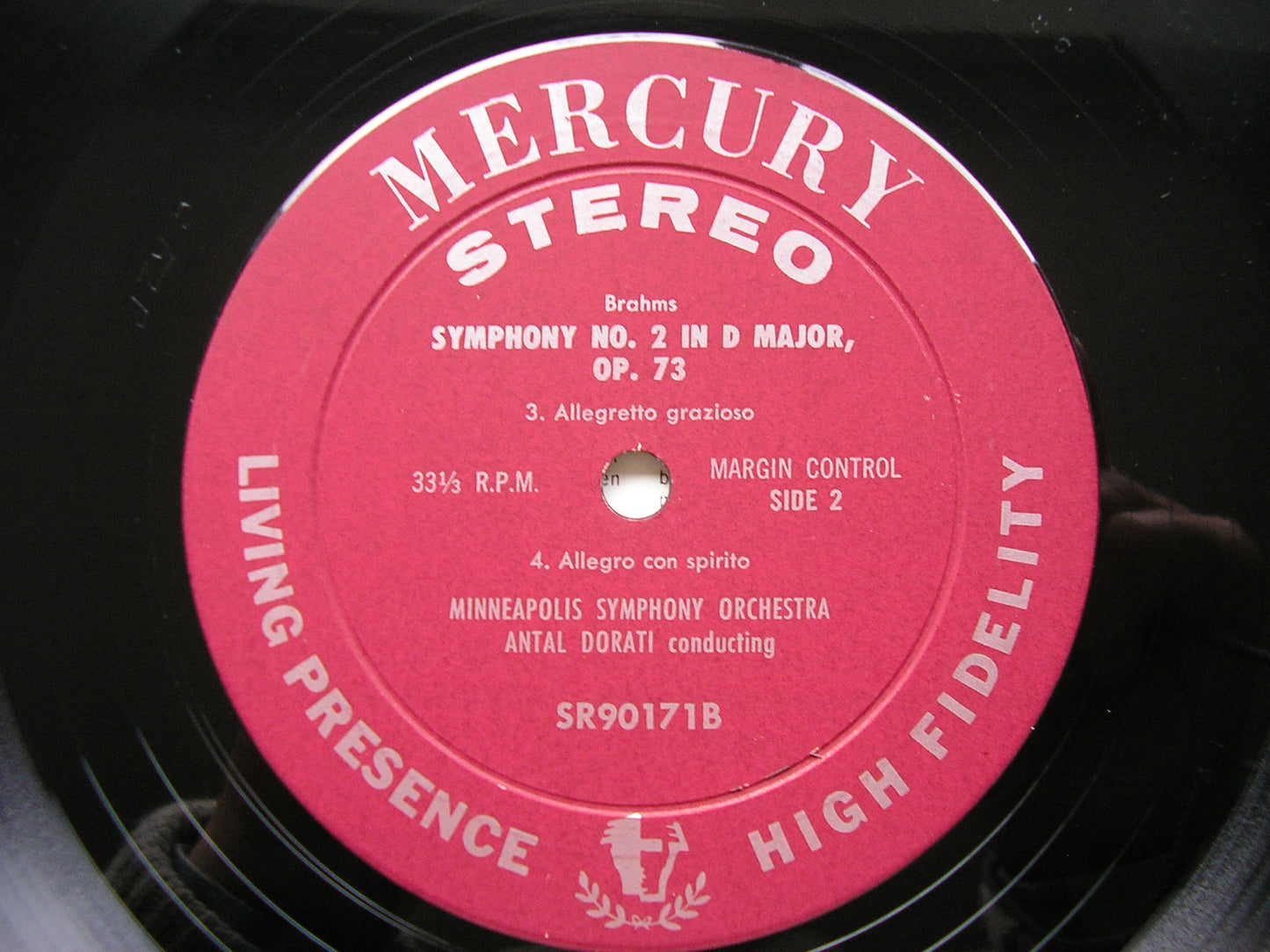 BRAHMS: SYMPHONY No. 2   DORATI / MINNEAPOLIS SYMPHONY  SR90171