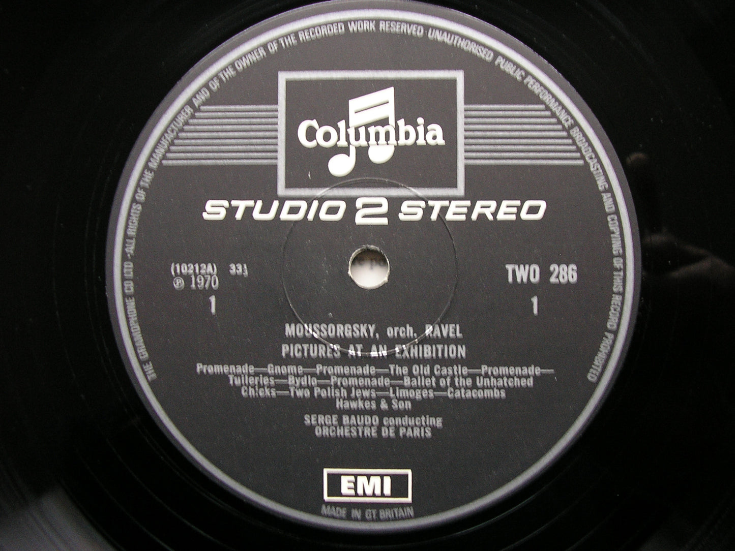 MUSSORGSKY: PICTURES AT AN EXHIBITION / RAVEL: MOTHER GOOSE   BAUDO / ORCHESTRE de PARIS   TWO 286