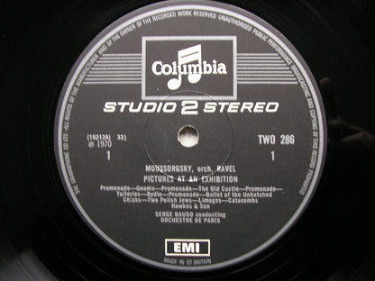 MUSSORGSKY: PICTURES AT AN EXHIBITION / RAVEL: MOTHER GOOSE   BAUDO / ORCHESTRE de PARIS   TWO 286