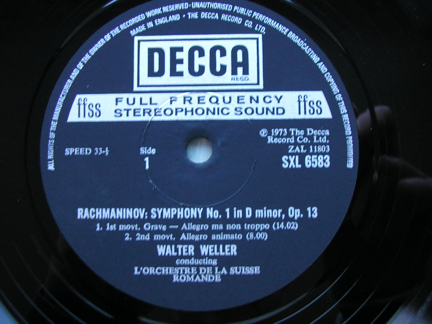 RACHMANINOV: THE SYMPHONIES / THE ROCK   LONDON PHILHARMONIC / SUISSE ROMANDE / WELLER  SXL 6583 / 6623 / 6720