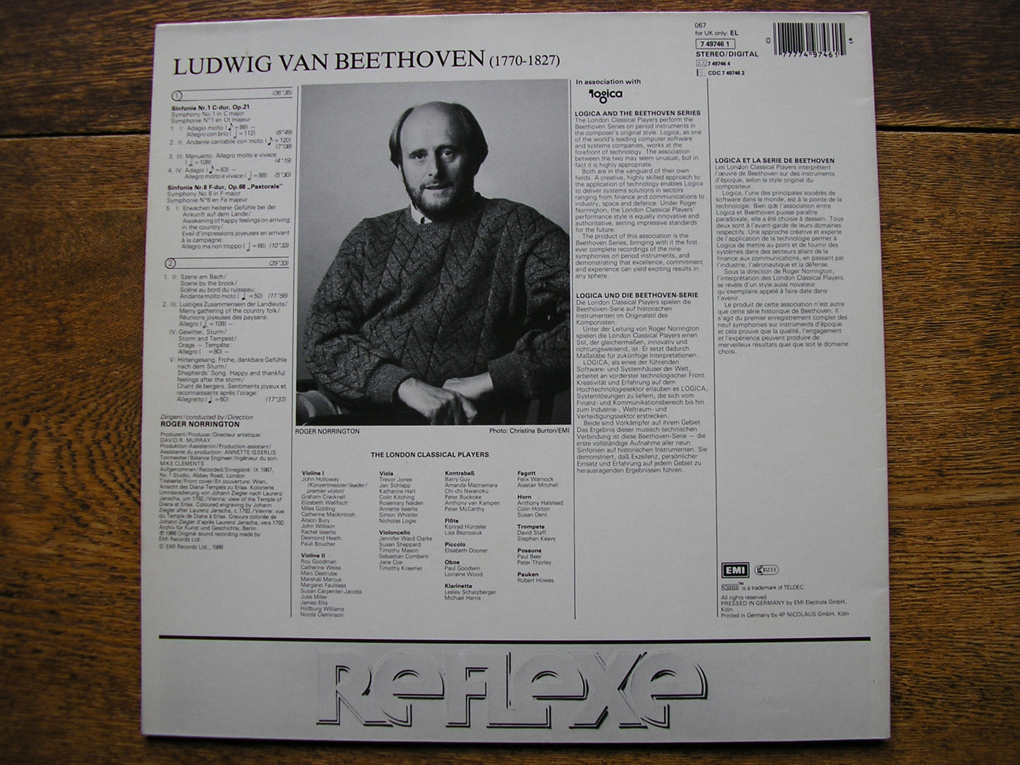BEETHOVEN: THE NINE SYMPHONIES / 3 OVERTURES    NORRINGTON / LONDON CLASSICAL PLAYERS   EL749746