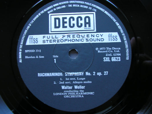 RACHMANINOV: THE SYMPHONIES / THE ROCK   LONDON PHILHARMONIC / SUISSE ROMANDE / WELLER  SXL 6583 / 6623 / 6720