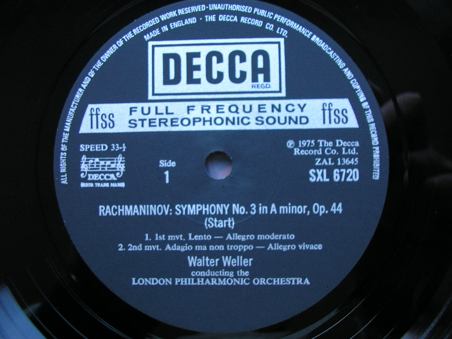 RACHMANINOV: THE SYMPHONIES / THE ROCK   LONDON PHILHARMONIC / SUISSE ROMANDE / WELLER  SXL 6583 / 6623 / 6720