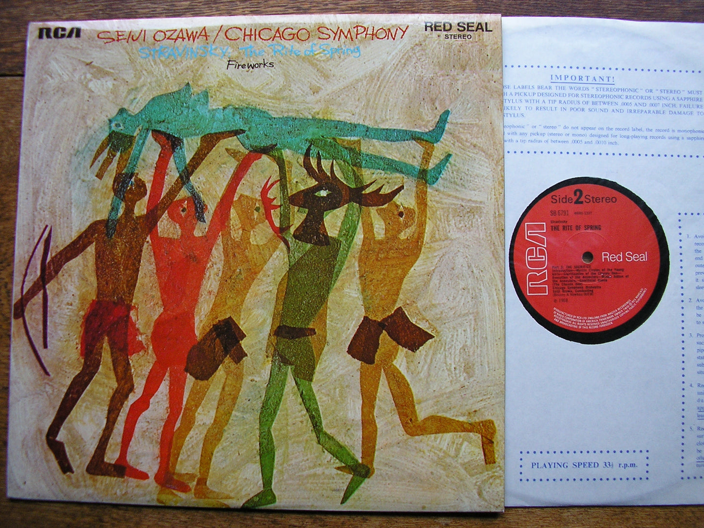 STRAVINSKY: THE RITE OF SPRING  OZAWA / CHICAGO SYMPHONY  SB 6791