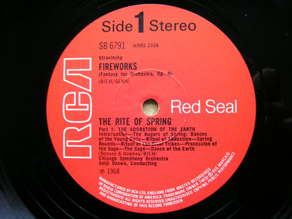 STRAVINSKY: THE RITE OF SPRING  OZAWA / CHICAGO SYMPHONY  SB 6791