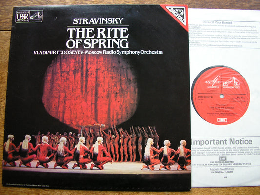 STRAVINSKY: THE RITE OF SPRING  FEDOSEYEV / MOSCOW RADIO SYMPHONY  ASD 4271