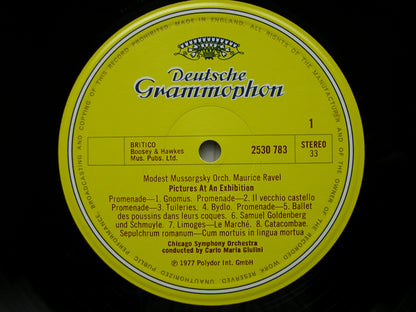 MUSSORGSKY: PICTURES AT AN EXHIBITION / PROKOFIEV: CLASSICAL SYMPHONY  GIULINI / CHICAGO SYMPHONY  2530 783