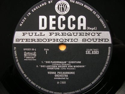 OVERTURES OF OLD VIENNA: NICOLAI/REZNICEK/HEUBERGER/STRAUSS  BOSKOVSKY / VPO   SXL 6383