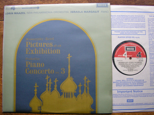 MUSSORGSKY: PICTURES / PROKOFIEV: PIANO CONCERTO No. 3  MARGALIT / NEW PHILHARMONIA  / LORIN MAAZEL   PFS 4255