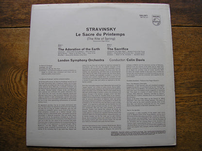STRAVINSKY: THE RITE OF SPRING  DAVIS / LONDON SYMPHONY  SAL 3471