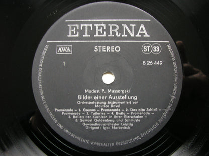 MUSSORGSKY: PICTURES / NIGHT ON BARE MOUNTAIN   MARKEVITCH / LEIPZIG GO   8 26 449