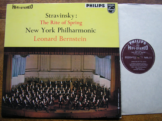 STRAVINSKY: THE RITE OF SPRING  BERNSTEIN / NEW YORK PHILHARMONIC  SABL 111