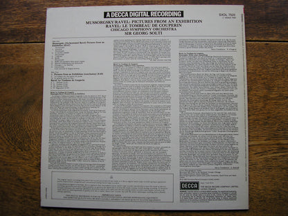 MUSSORGSKY: PICTURES AT AN EXHIBITION / RAVEL: LE TOMBEAU   SOLTI / CHICAGO SYMPHONY  SXDL 7520