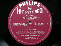 STRAVINSKY: THE RITE OF SPRING  BERNSTEIN / NEW YORK PHILHARMONIC  SABL 111