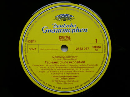 MUSSORGSKY: PICTURES AT AN EXHIBITION / RAVEL: LA VALSE    ABBADO / LONDON SYMPHONY  2532 057