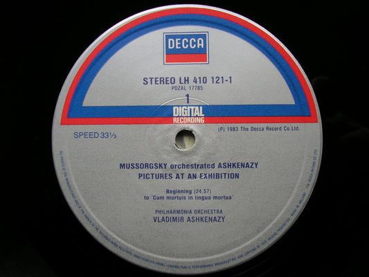 MUSSORGSKY-ASHKENAZY: PICTURES AT AN EXHIBITION / BORODIN: POLOVTSIAN DANCES   VLADIMIR ASHKENAZY / PHILHARMONIA  410 121