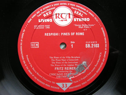 RESPIGHI: PINES OF ROME / FOUNTAINS OF ROME   REINER / CHICAGO SYMPHONY  SB 2103