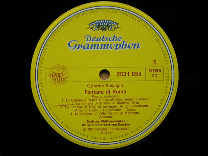 RESPIGHI: PINES OF ROME / FOUNTAINS OF ROME  KARAJAN / BERLIN PHILHARMONIC  2531 055