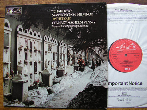 TCHAIKOVSKY: SYMPHONY No. 6  ROZHDESTVENSKY / MOSCOW RADIO SYMPHONY ORCHESTRA  ASD 3226