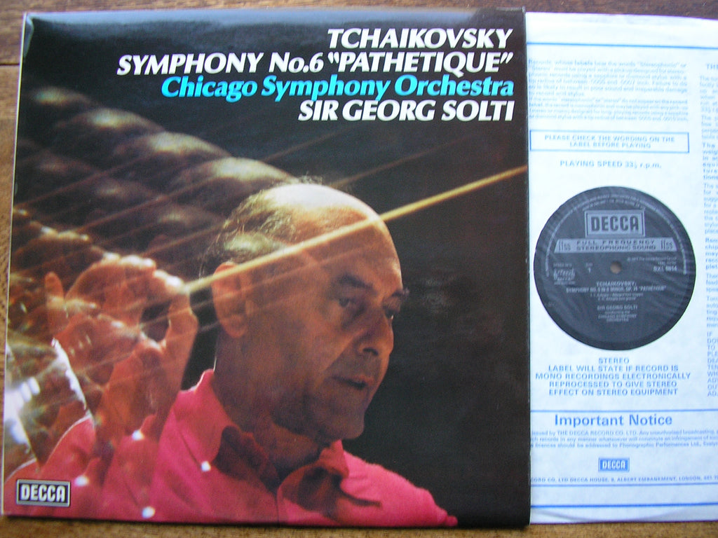 TCHAIKOVSKY: SYMPHONY No. 6   SOLTI / CHICAGO SYMPHONY   SXL 6814