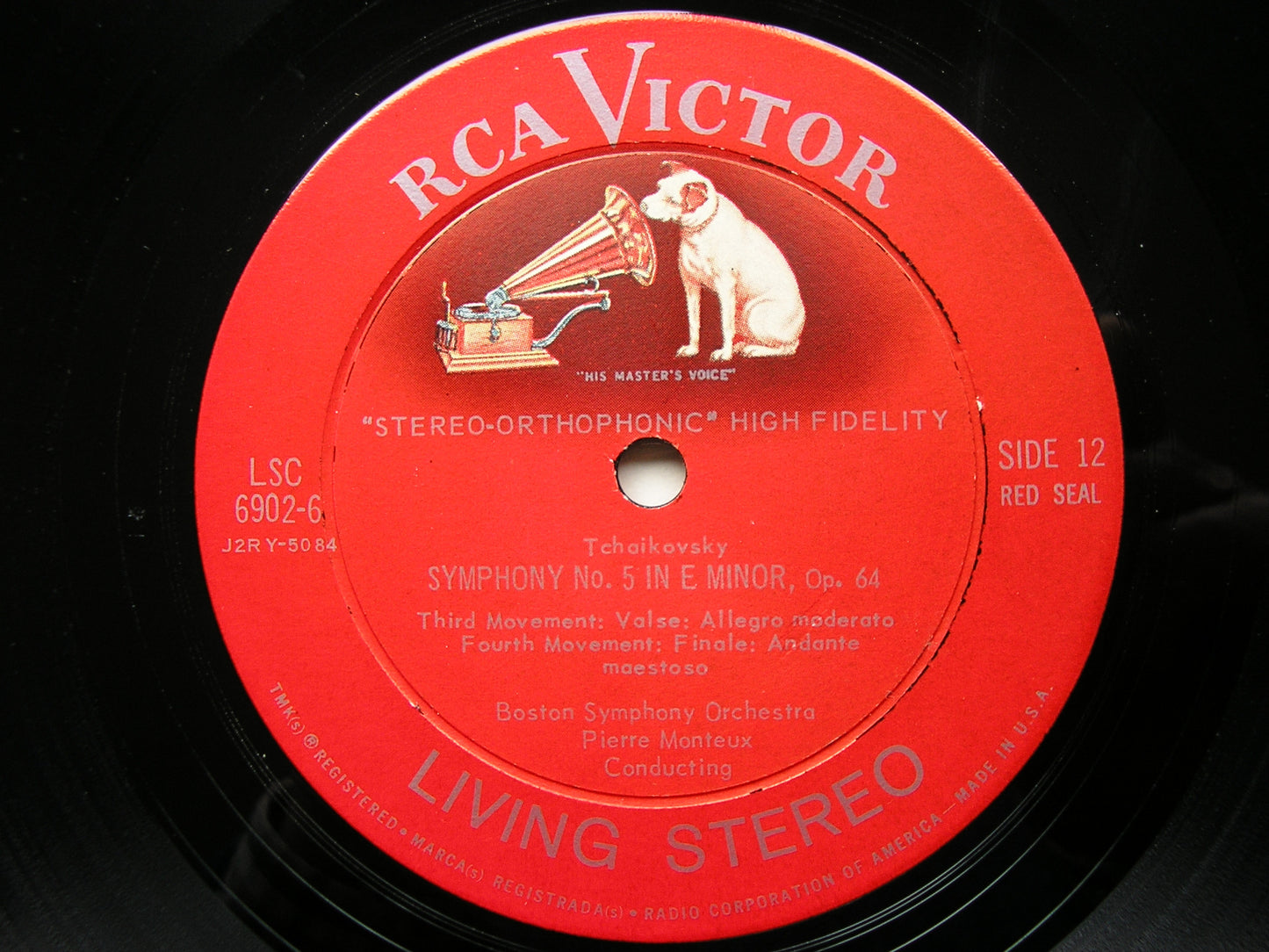 TCHAIKOVSKY: SYMPHONY No. 6  PIERRE MONTEUX / BOSTON SYMPHONY ORCHESTRA  LSC 1901