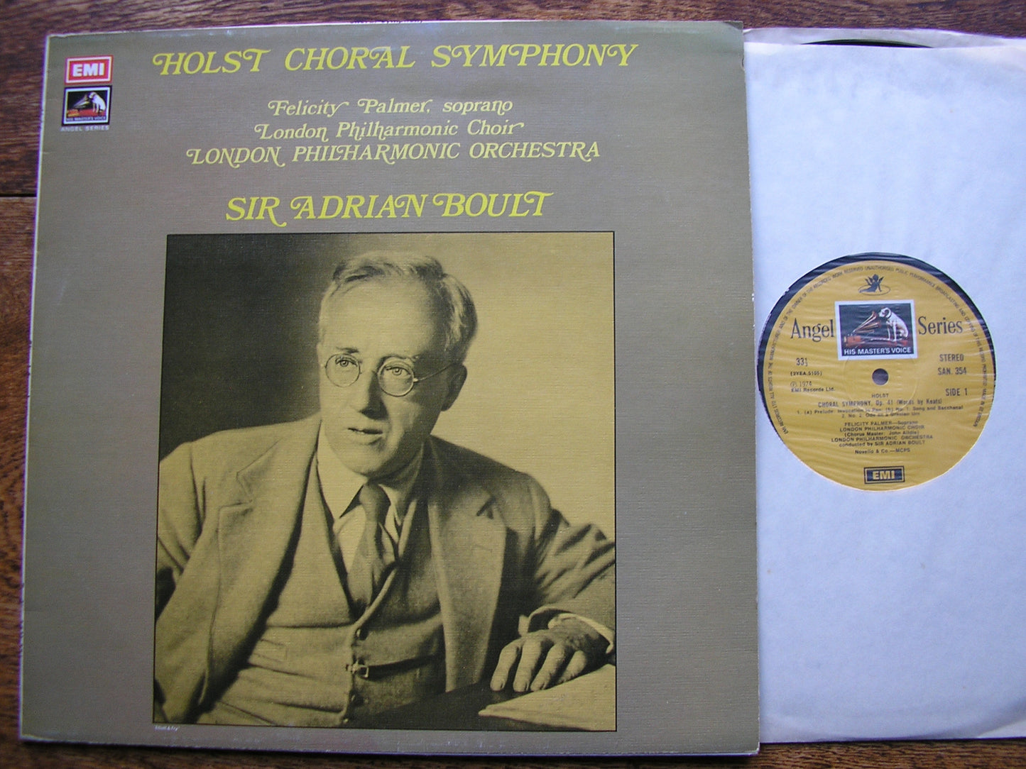 HOLST: CHORAL SYMPHONY   PALMER / LONDON PHILHARMONIC ORCHESTRA / BOULT  SAN 354