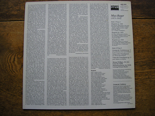 REGER: REQUIEM / SONG OF THE TRANSFIGURED  HOFFGEN / ONGR / BADER  AMS 3528