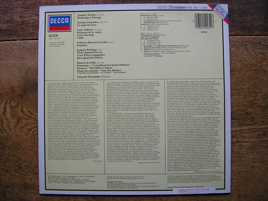 EDUARDO FERNANDEZ PLAYS TURINA / RODRIGO / FALLA / GRANADOS / TORROBA / ALBENIZ  414 161