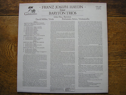 HAYDN: FOUR BARYTON TRIOS   HSU / MILLER / ARICO    GAU 104