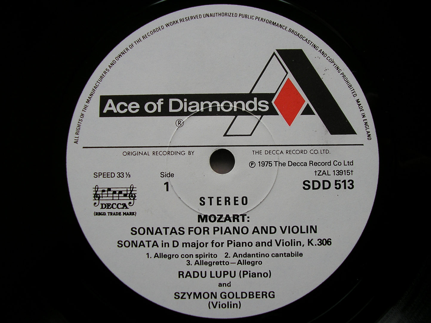 MOZART: THE COMPLETE SONATAS FOR VIOLIN & PIANO   RADU LUPU / SZYMON GOLDBERG    SDD 513 - 518